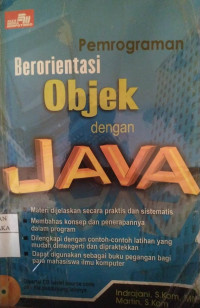 Image of Pemrograman Berorientasi Objek dengan Java