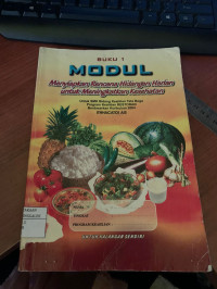 Image of Buku 1 Modul. Menyiapkan Rencana Hidangan Harian Untuk Meningkatkan Kesehatan
